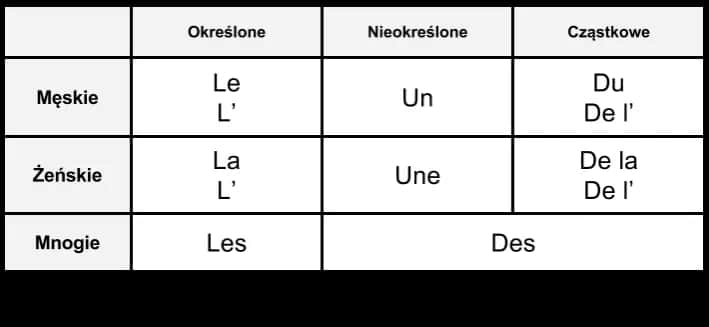 Rodzajniki ściągnięte w francuskim – zrozum, jak je używać